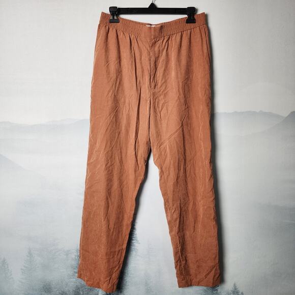 Urban Outfitters Burnt Orange Elastic Waist Beach Pants | Women's Medium - Picture 1 of 12